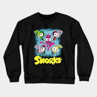 Meet the Snorks Showcase the Quirky Individuals and Vibrant Community of the Beloved Film on a Tee Crewneck Sweatshirt